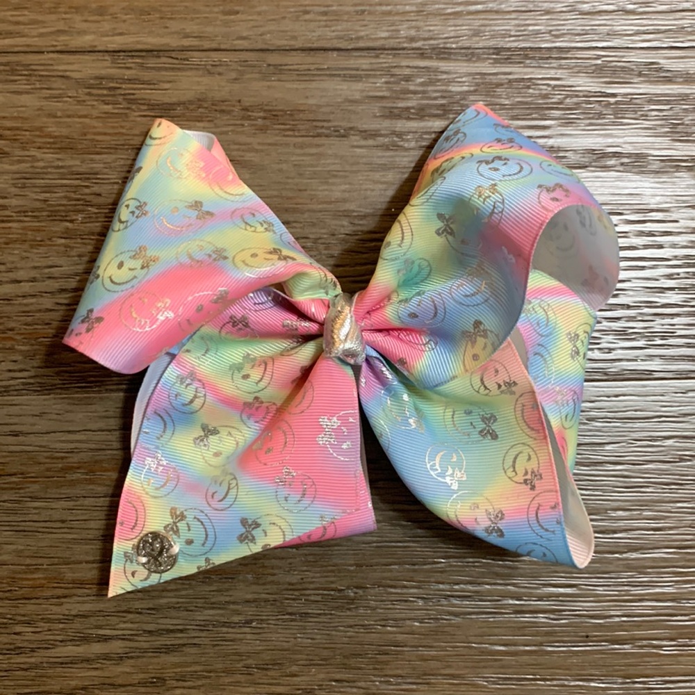 Jojo Siwa Smiley Face Tye-Dye Bow